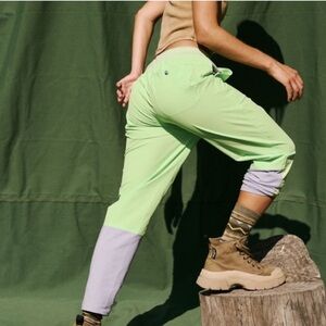 Free People FP Movement Cascade Jogger Limeaide NWT L